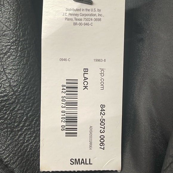 New Ana a new aprobach black leather jacket size small - Picture 8 of 15